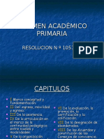 REGIMEN ACADEMICO PRIMARIA Power Reunión