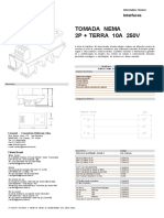 Interface Tomada 2P + Terra 10A 250V