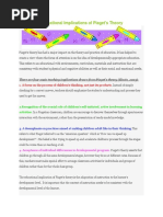 fACILITATING LEARNING-Educational Implications of Piaget