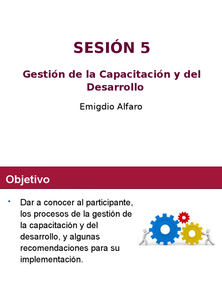 05 02 Gestión de La Capacitación y Desarrollo | PDF | Planificación ...