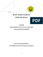 Buku Kerja Harian Kulit (LogBook 9x Sampul Hijau+plastik)