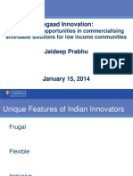 Jugaad Innovation:: Challenges & Opportunities in Commercialising Affordable Solutions For Low Income Communities