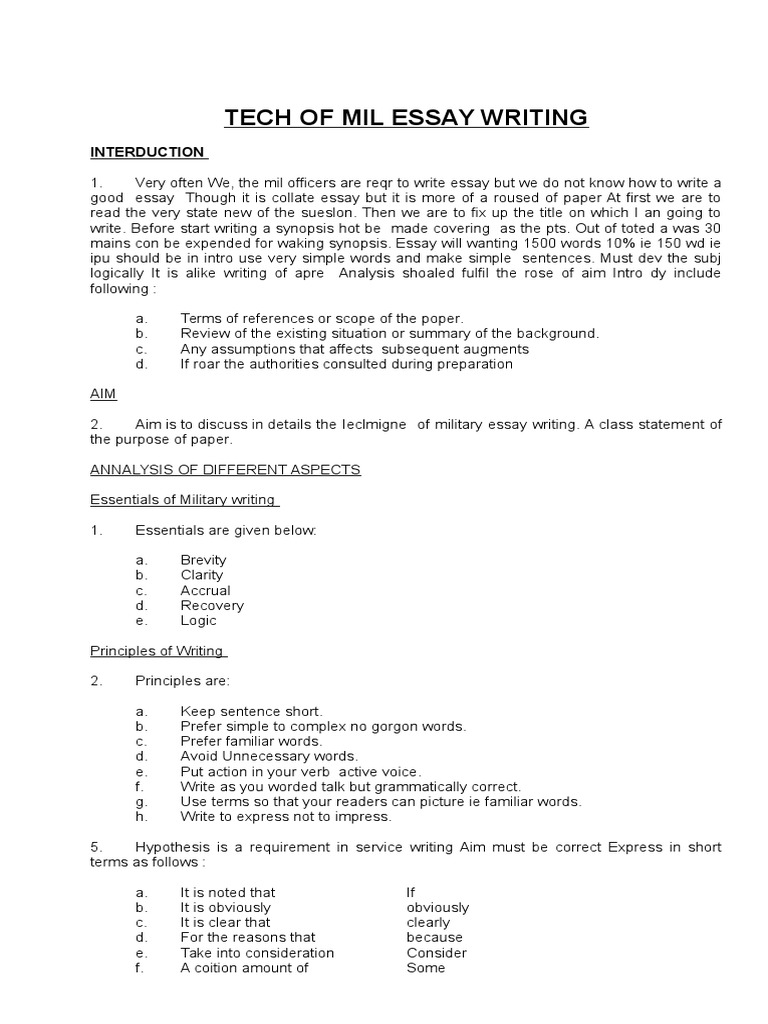 essay form and function