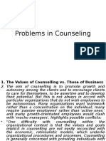 Problems in Counselling