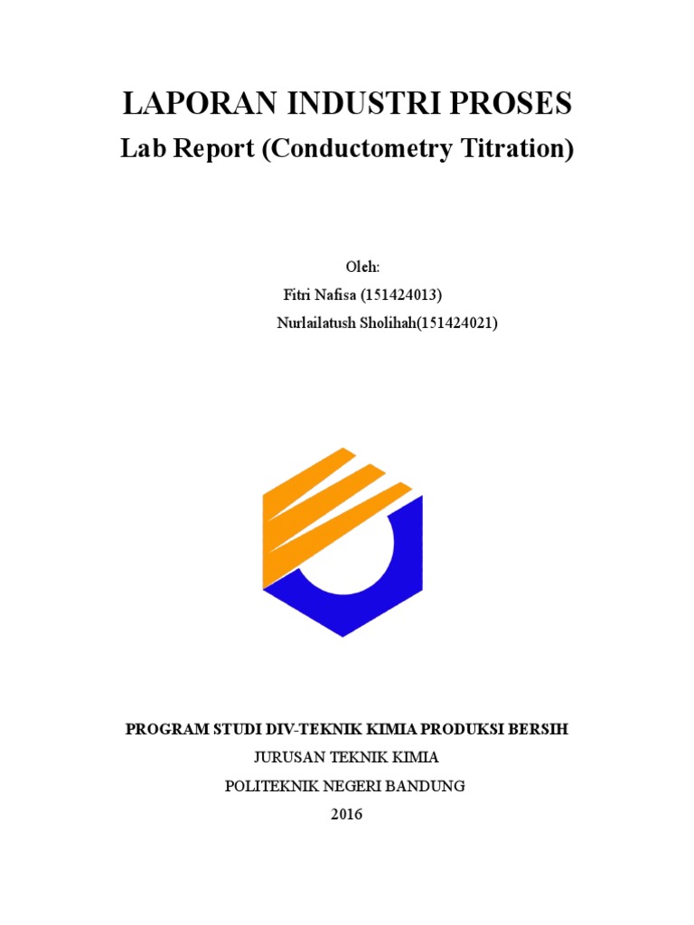 Lab Report (Conductometric Titration) PDF Titration Chemistry