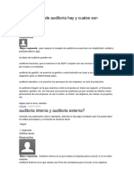 Cuantos Tipos de Auditoría Hay y Cuales Son