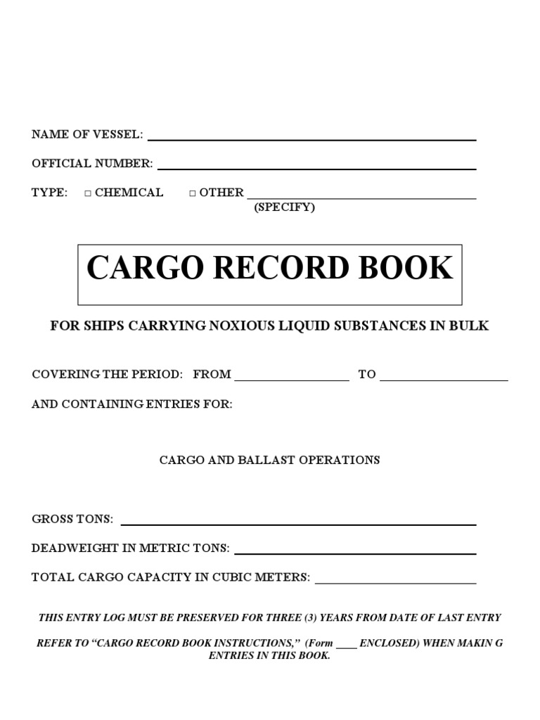 NLS Cargo Record Book .pdf Ships Nature