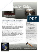 Kentucky Ridge: Property Updates & Reminders