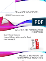 Key Performance Indicators - Melissa Sheldon