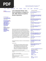 Download List of Important Idioms _ One Word Substitution in English for SSC IBPS SBI All Competitive Exams Preparation by Mm SN307093427 doc pdf