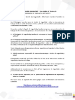 Preguntas Frecuentes de Seguridad y Salud en El Trabajo