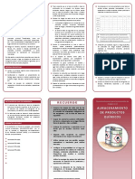 Triptico Almacenamiento de Productos Quimicos