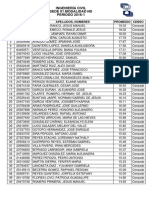 Listado de Posiciones Ing. Civil 2016-1