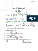 Direct and Indirect Objects