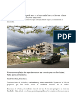 Sector Noroeste Sampedrano Es El Que Más Ha Crecido en Obras