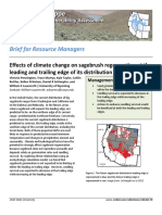 Effects of climate change on sagebrush regeneration at the leading and trailing edge of its distribution