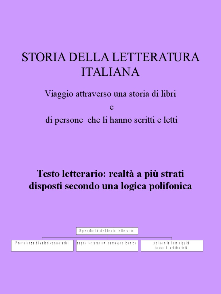 Le Origini Della Letteratura Italiana Pdf
