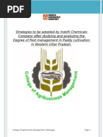 Download Project Report on the Degree of Pest management in Paddy cultivation by Rahul Fouzdar SN30711318 doc pdf