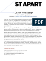 A Dao of Web Design a List Apart 2000 Allsopp