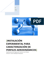 Instalación Experimental Para Caracterización de Perfiles Aerodinámicos