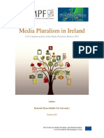 Media Pluralism in Ireland: A Test Implementation of The Media Pluralism Monitor 2015
