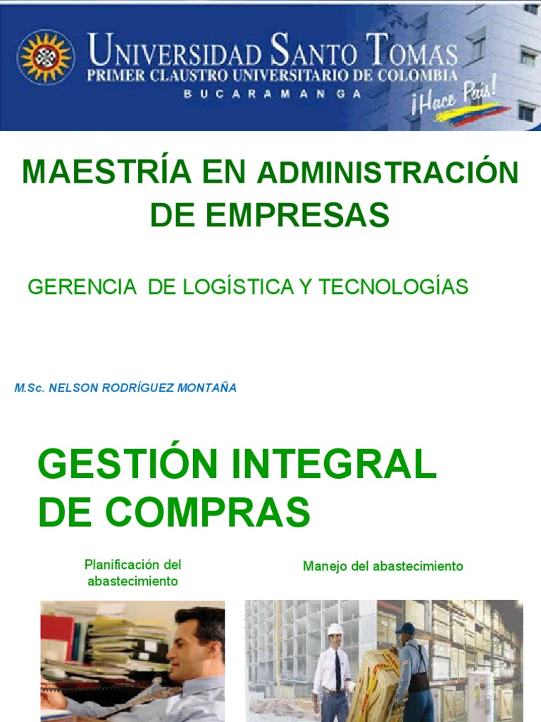 Gestión Integral de Compras y Abastecimiento | PDF | Calidad (comercial ...
