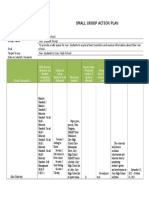 Small Group Action Plan