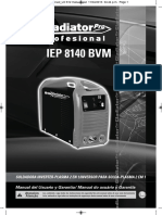 Manual de usuario de soldadora inverter-plasma 2 en 1 IEP 8140 BVM Gladiator Pro