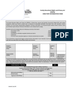 Ferpa Directory Form