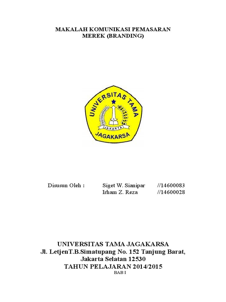 Makalah Tentang Merek (Branding)