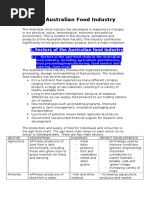 The Australian Food Industry