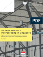 Incorporating in Singapore