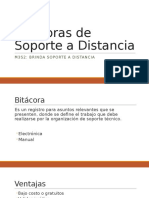 Bitácoras de Soporte A Distancia