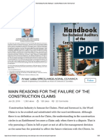 Failure of Construction Claims