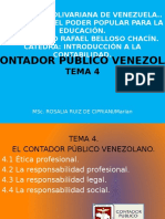 Tema 4 La El Contador Publico Venezolano Unidad II - PPSX