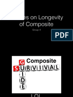Studies On Longevity of Composite: Group 4