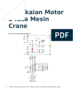 Rangkaian Motor 3 Fasa Mesin Crane