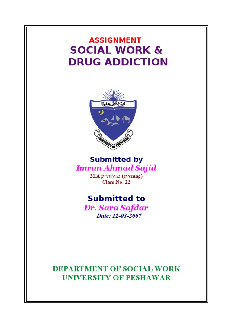 Social Work With Drug Addicts by Imran Ahmad Sajid | PDF | Substance ...