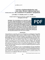 Sporicidal Activity of Glutaraldehyde