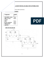 Traffic Signal Light From Astable Multivibrator