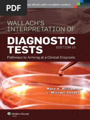 Wallach S Interpretation Of Diagnostic Tests 10e 2014 Pdf Dr Carson Vrg Sensitivity And Specificity Reference Range
