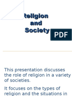 Religion n Society