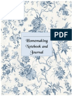 Homemaking Notebook Cover Page