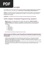 Java Oops Concepts