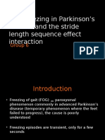 Gait freezing in parkinson's disease