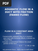 Adiabatic Flow in A Duct With Friction (