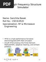 HFSS-High Frequency Structure Simulator