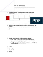 Examen Adaptado de Fracciones