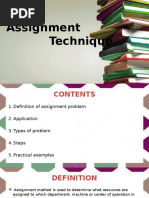 Assignment Problem