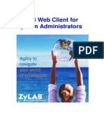 ZyLAB Web Client for System Administrators Manual